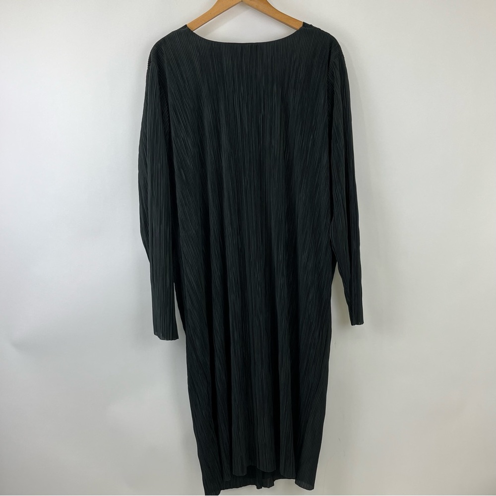 ELOQUII Twisted Knot Front Plisse Dress Size 22 - Picture 6 of 13
